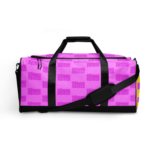 Pink NBC All-Over Duffle Bag